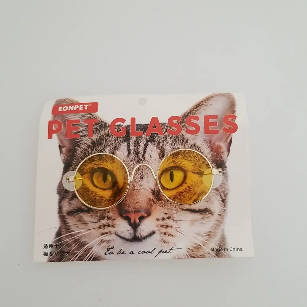 Small size cat/ small dog custom eye glasses and Qing dynasty Chinese outfit